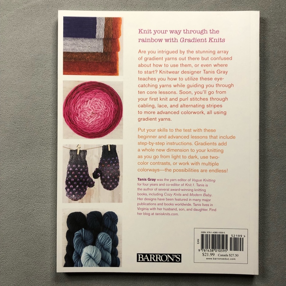 Gradient Knits ~ 10 Step by Step Lessons ~ Brand New! - Picture 2 of 8